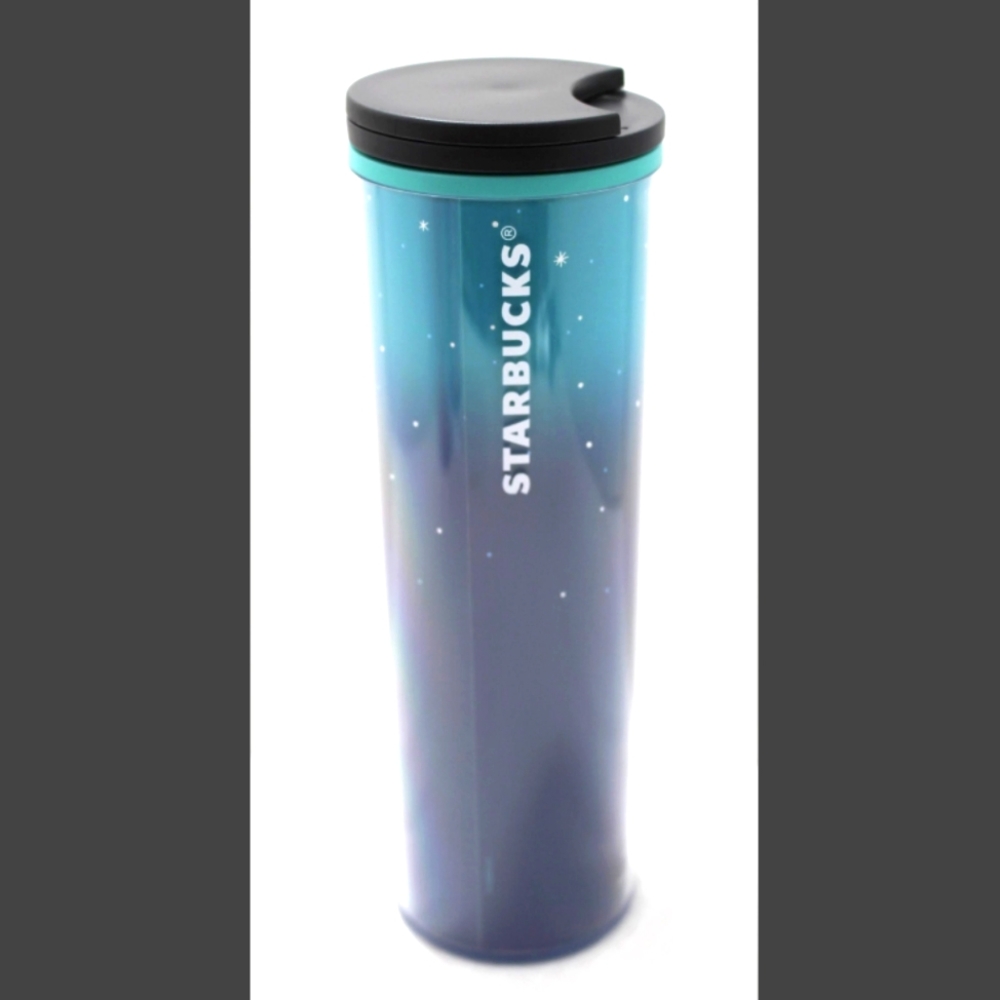 NEW Starbucks Christmas Tumbler Cold Cup 2018 NWT, Blue Green Christmas Tree - Picture 2 of 4